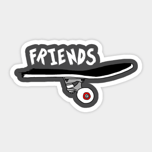 Best Friends Skate Together (Person 2) Sticker